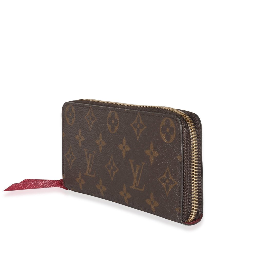 Louis Vuitton Louis Vuitton Fuchsia Monogram Canvas Clemence Wallet