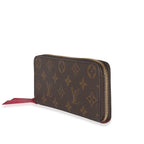 Louis Vuitton Louis Vuitton Fuchsia Monogram Canvas Clemence Wallet