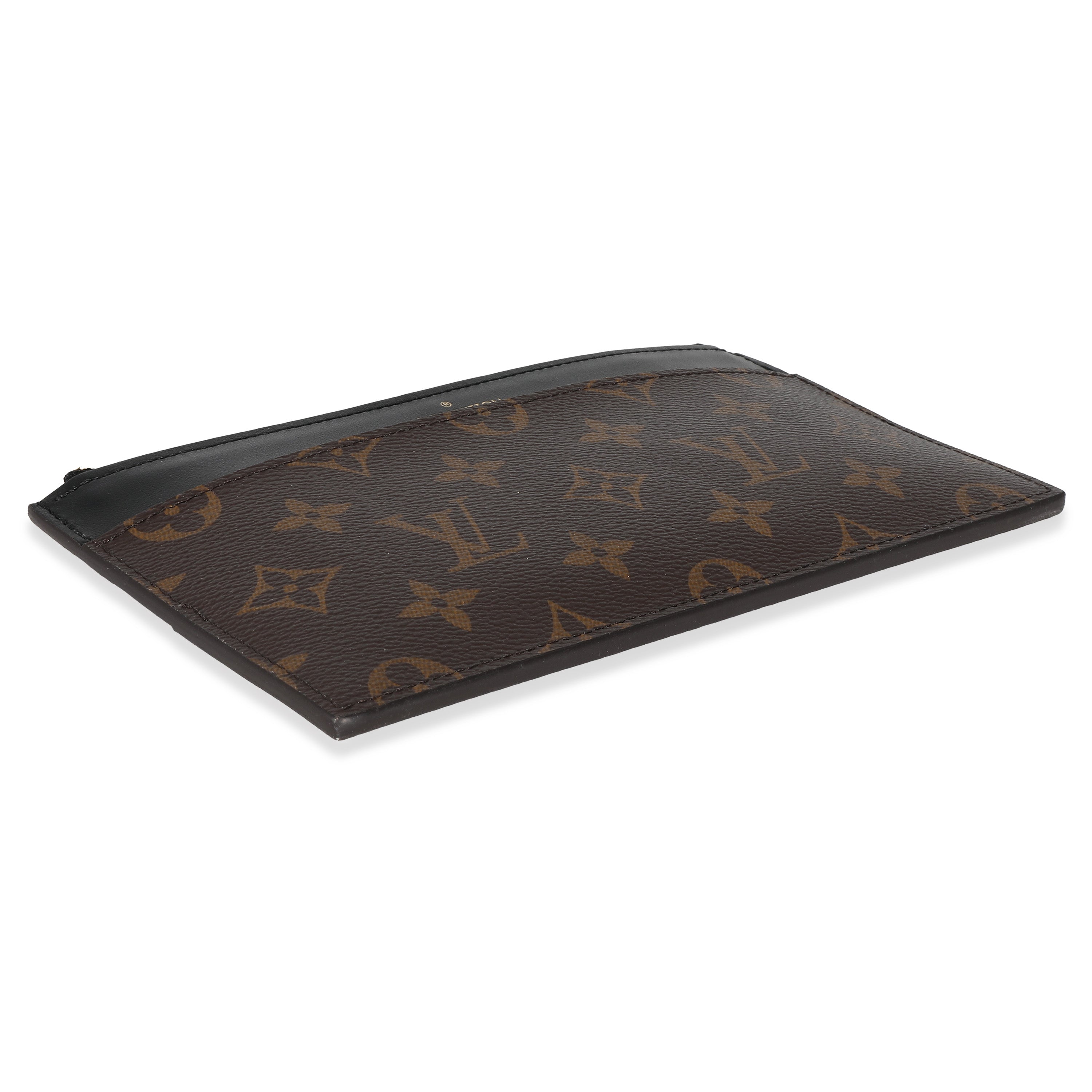 Louis Vuitton Louis Vuitton Black Monogram Canvas Slim Purse