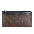 Louis Vuitton Louis Vuitton Black Monogram Canvas Slim Purse