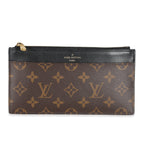 Louis Vuitton Louis Vuitton Black Monogram Canvas Slim Purse