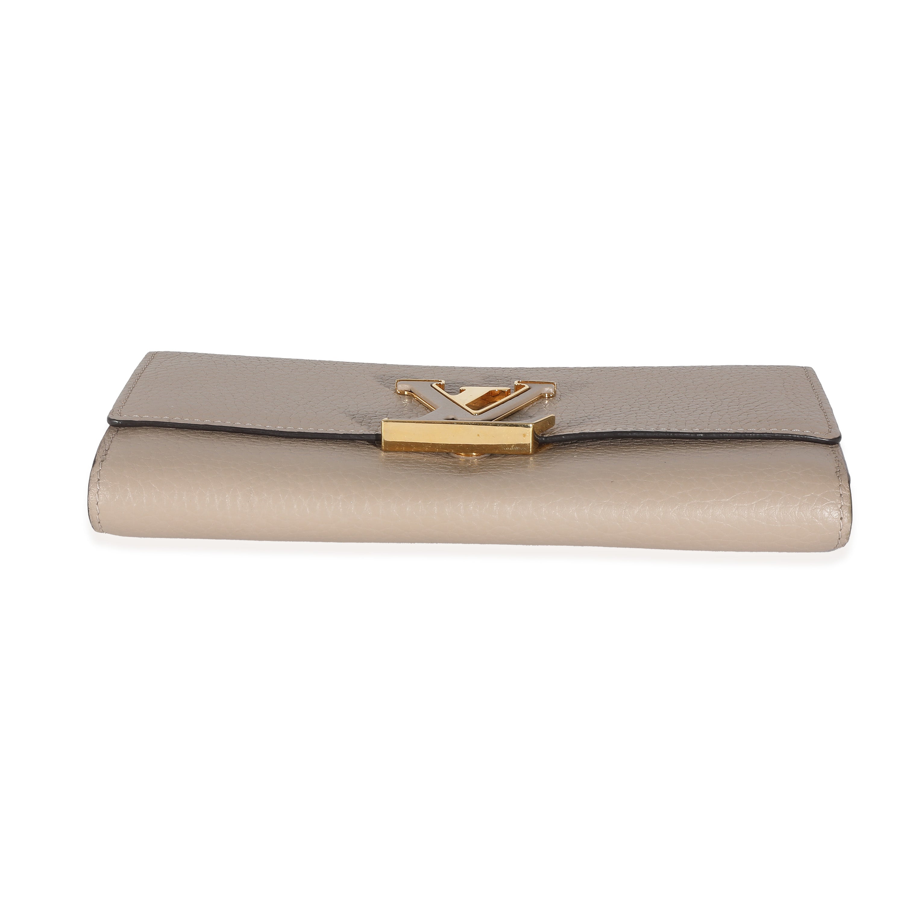 Louis Vuitton Louis Vuitton Pebble Taurillon Capucines Wallet