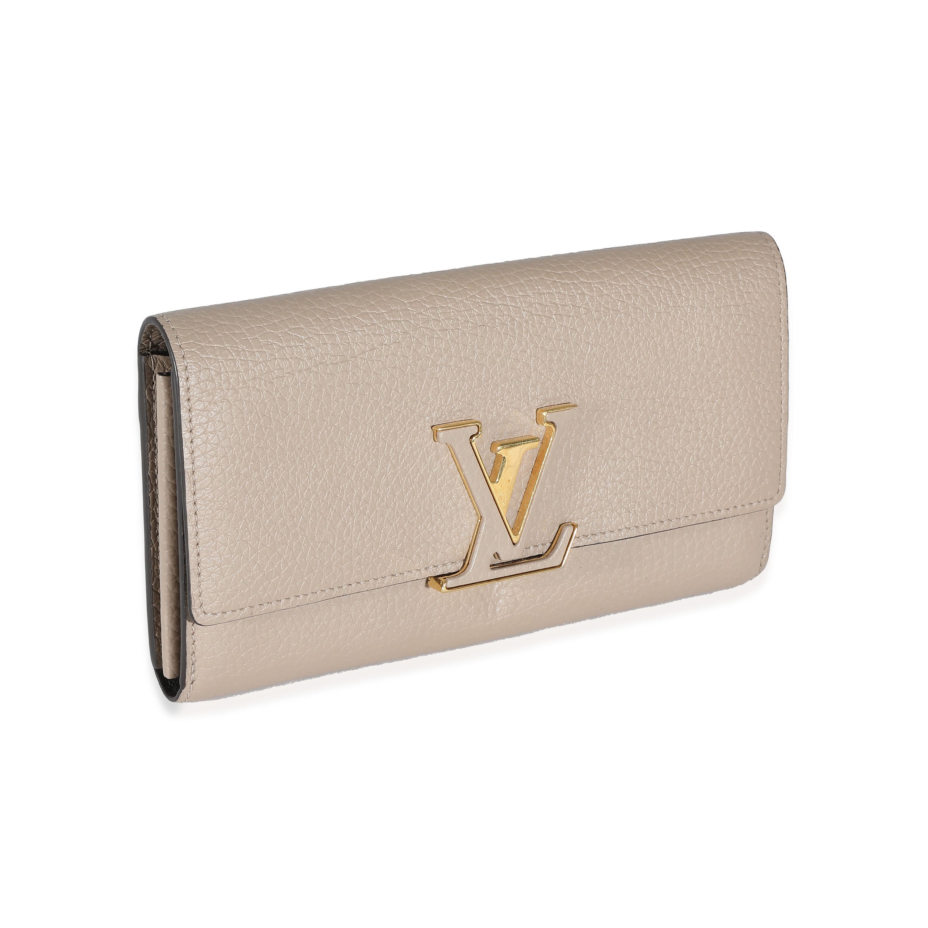 Louis Vuitton Louis Vuitton Pebble Taurillon Capucines Wallet