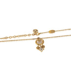 Louis Vuitton Louis Vuitton Blooming Strass Gold Plated Pendant Necklace