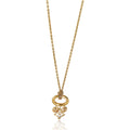 Louis Vuitton Louis Vuitton Blooming Strass Gold Plated Pendant Necklace