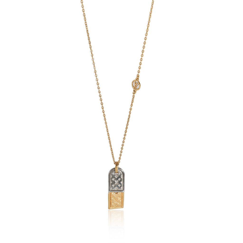 Louis Vuitton Louis Vuitton Nanogram Gold Plated Necklace