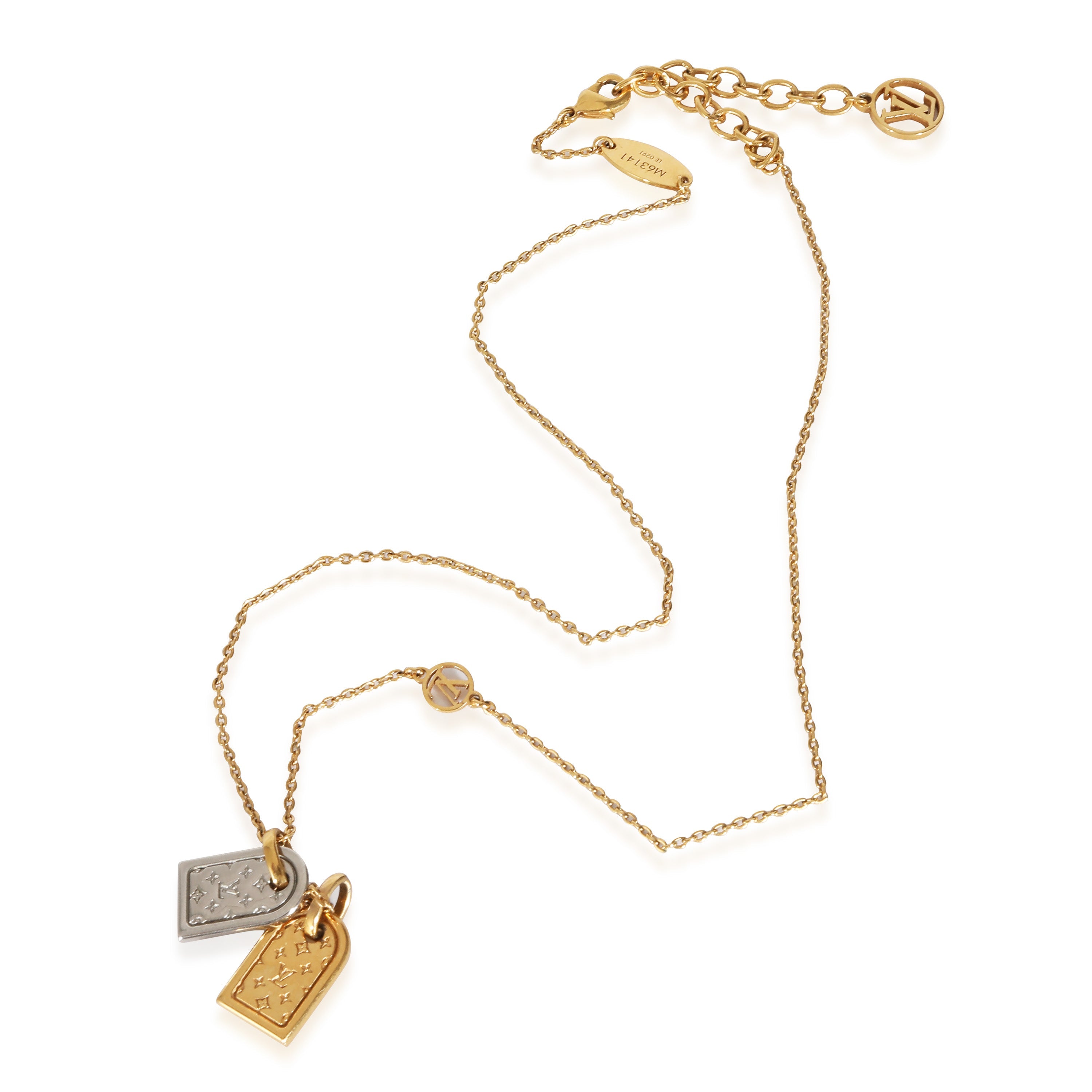 Louis Vuitton Louis Vuitton Nanogram Gold Plated Necklace