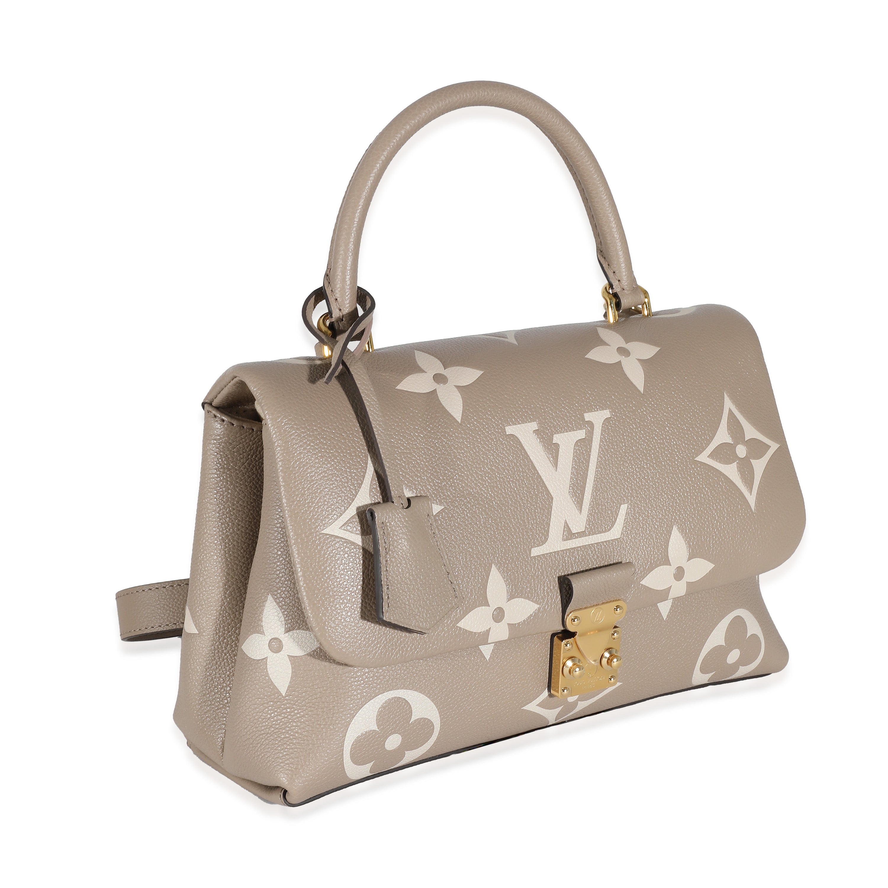 Louis Vuitton Louis Vuitton Dove Gray Crème Beige Empreinte Madeleine MM