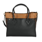 Louis Vuitton Louis Vuitton Black Twist Calfskin Monogram Canvas On My Side MM