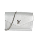 Louis Vuitton Louis Vuitton Silver Calfskin Mylockme Chain Pochette