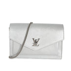 Louis Vuitton Louis Vuitton Silver Calfskin Mylockme Chain Pochette