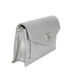 Louis Vuitton Louis Vuitton Silver Calfskin Mylockme Chain Pochette