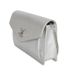 Louis Vuitton Louis Vuitton Silver Calfskin Mylockme Chain Pochette