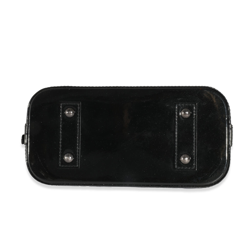Louis Vuitton Louis Vuitton Black Magnetique Monogram Vernis Alma BB