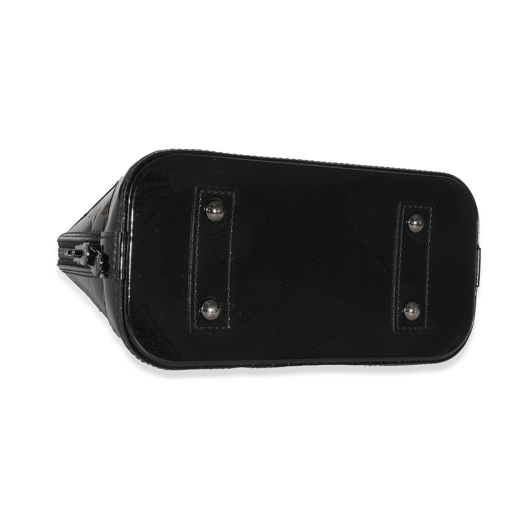 Louis Vuitton Louis Vuitton Black Magnetique Monogram Vernis Alma BB