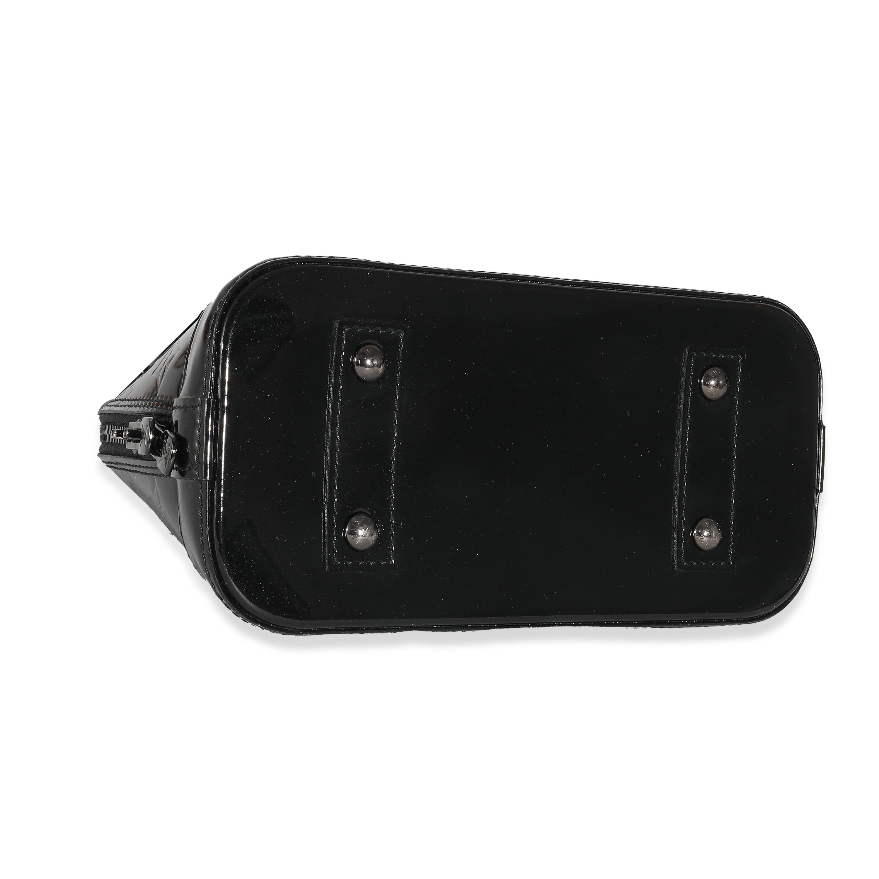 Louis Vuitton Louis Vuitton Black Magnetique Monogram Vernis Alma BB