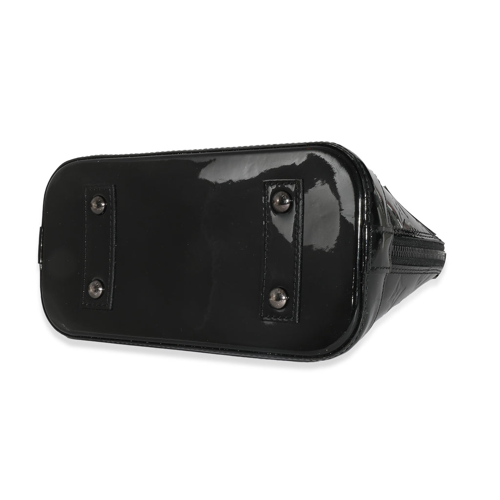 Louis Vuitton Louis Vuitton Black Magnetique Monogram Vernis Alma BB
