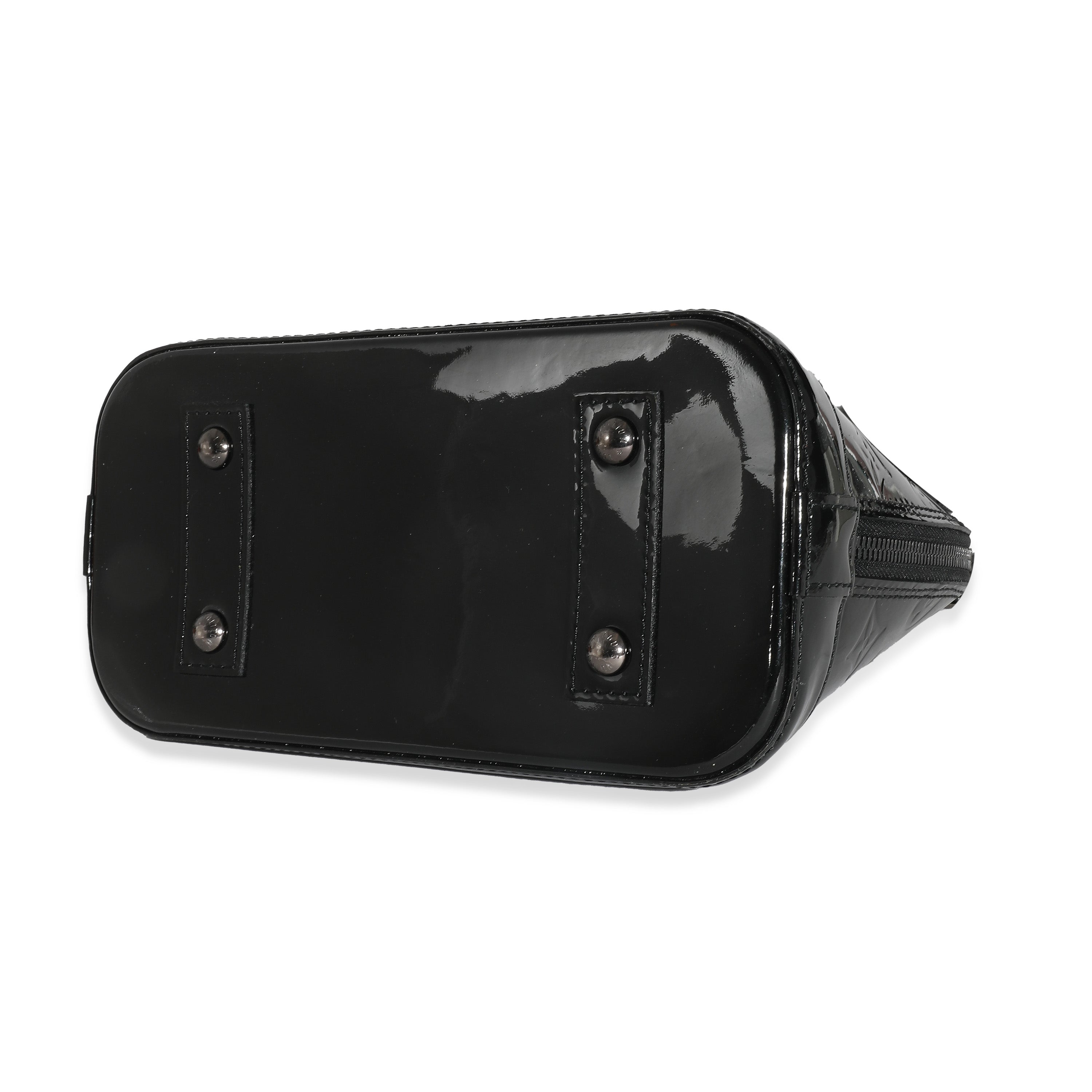 Louis Vuitton Louis Vuitton Black Magnetique Monogram Vernis Alma BB