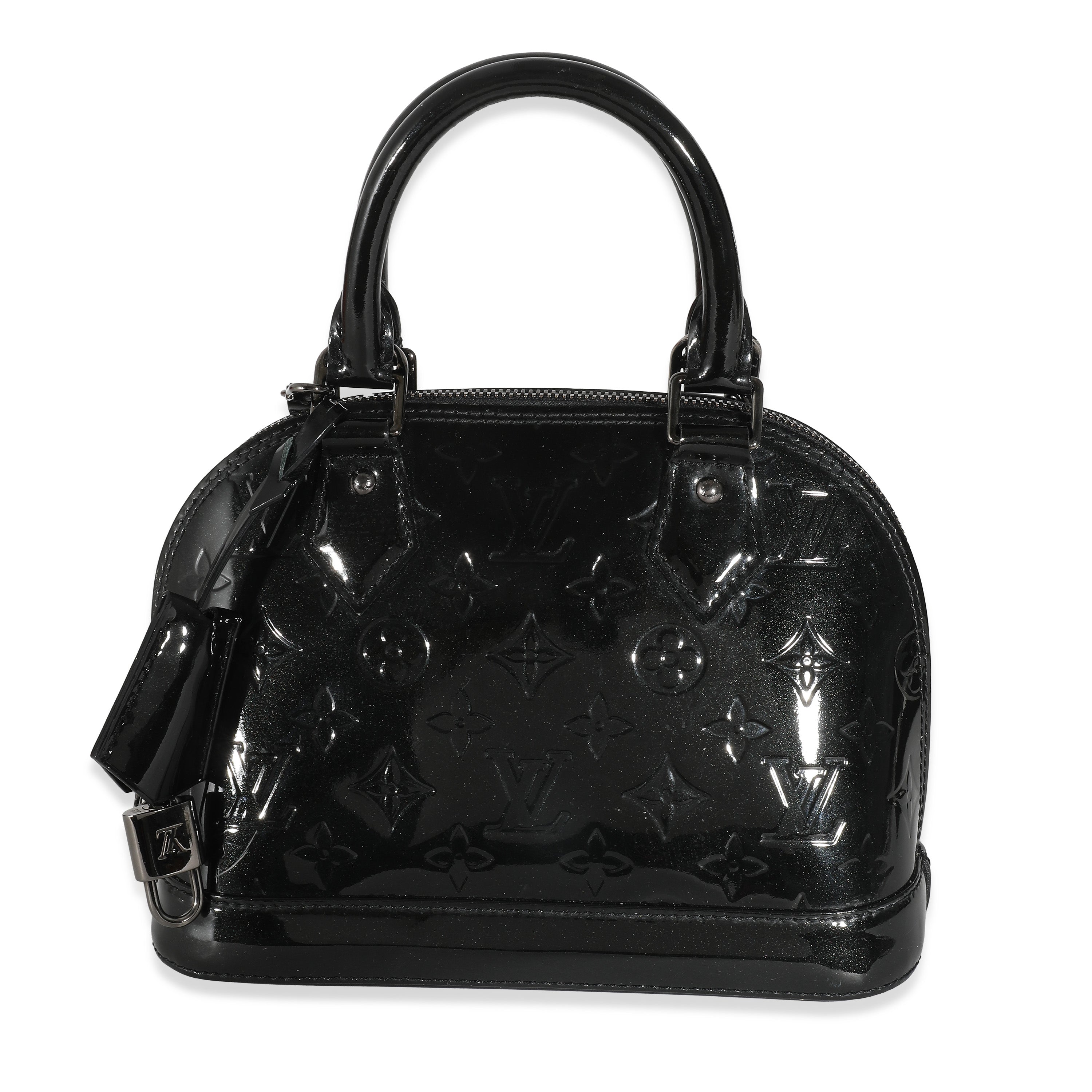 Louis Vuitton Louis Vuitton Black Magnetique Monogram Vernis Alma BB