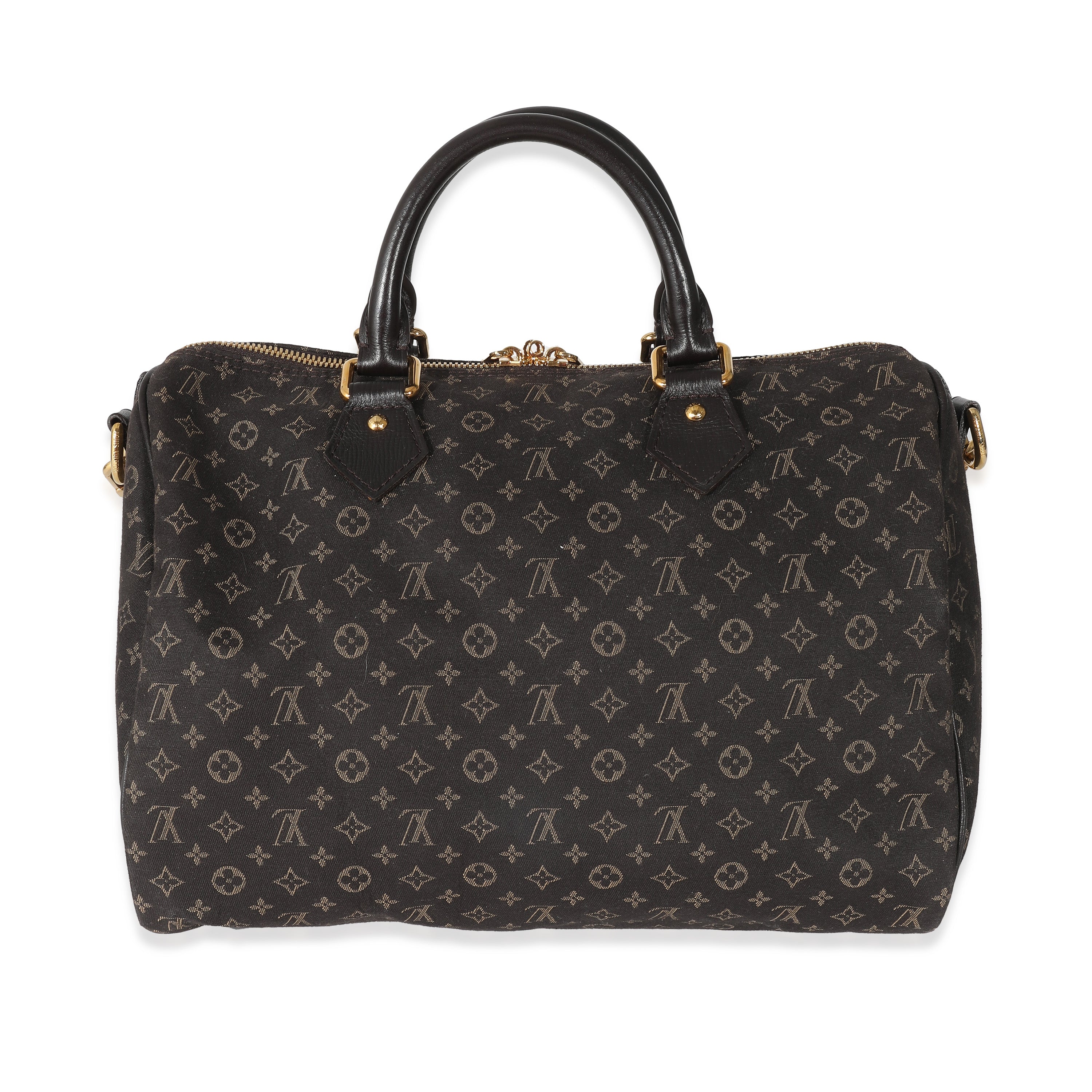 Louis Vuitton Louis Vuitton Brown Monogram Canvas Mini Lin Speedy Bandouliere 30