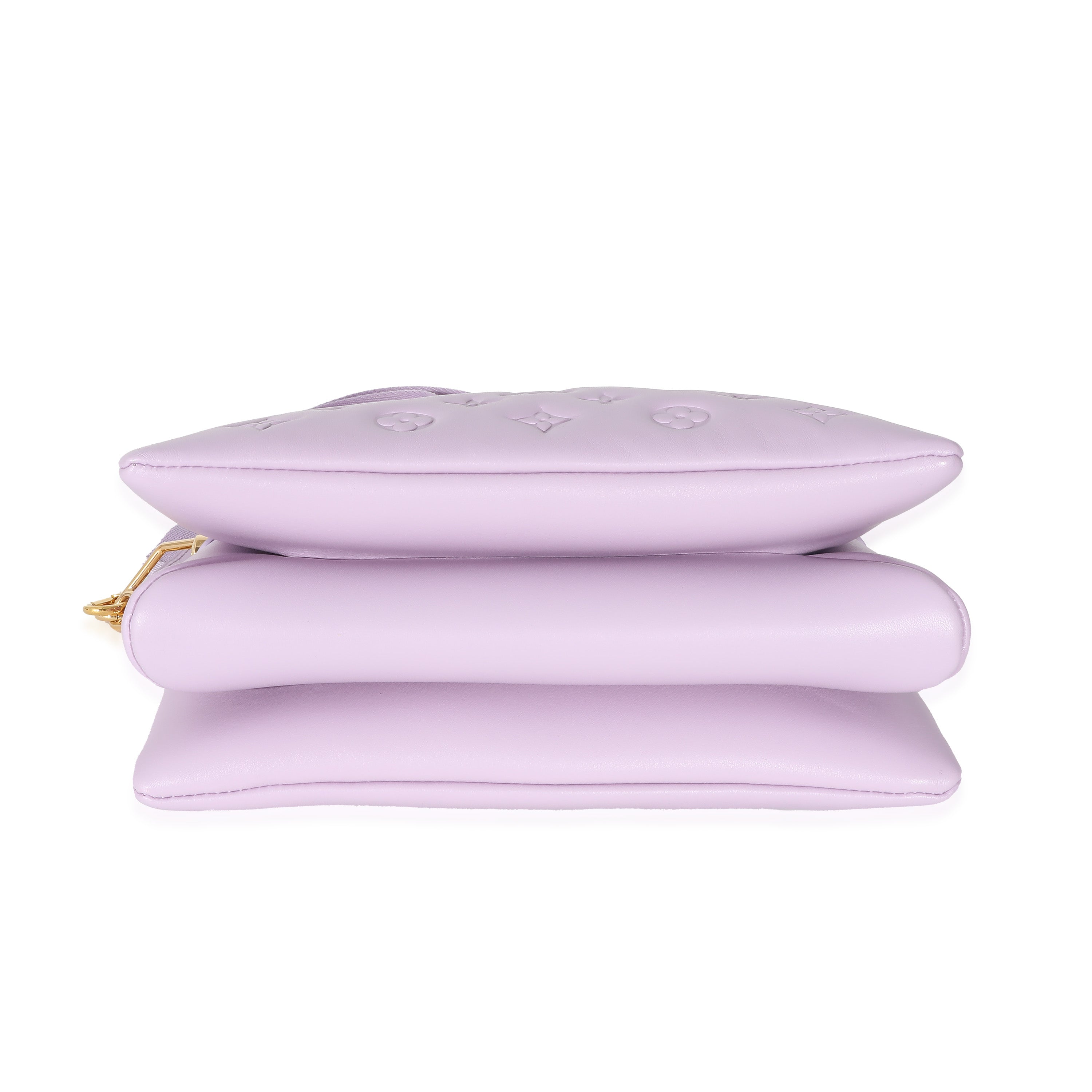 Louis Vuitton Louis Vuitton Purple Monogram Embossed Lambskin Coussin PM