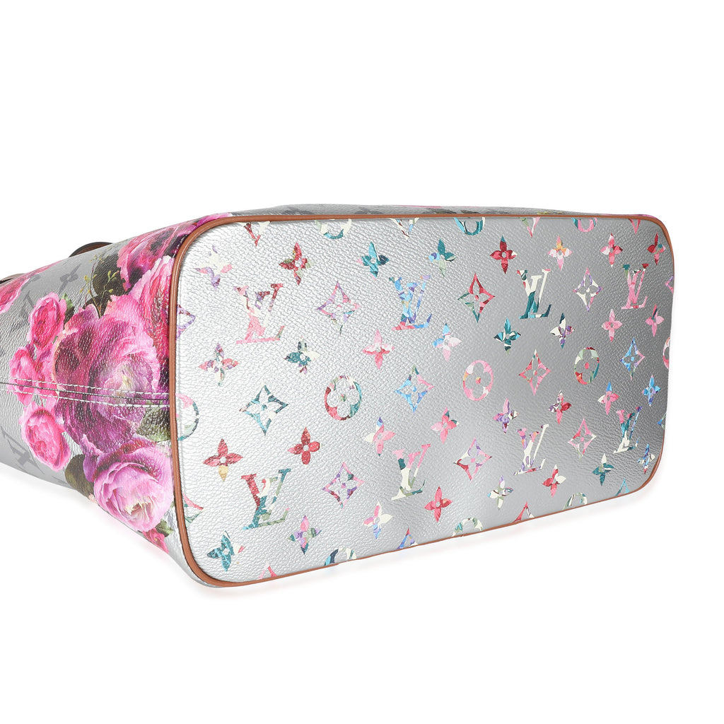 Louis Vuitton Louis Vuitton Silver Monogram Garden Canvas Neverfull MM