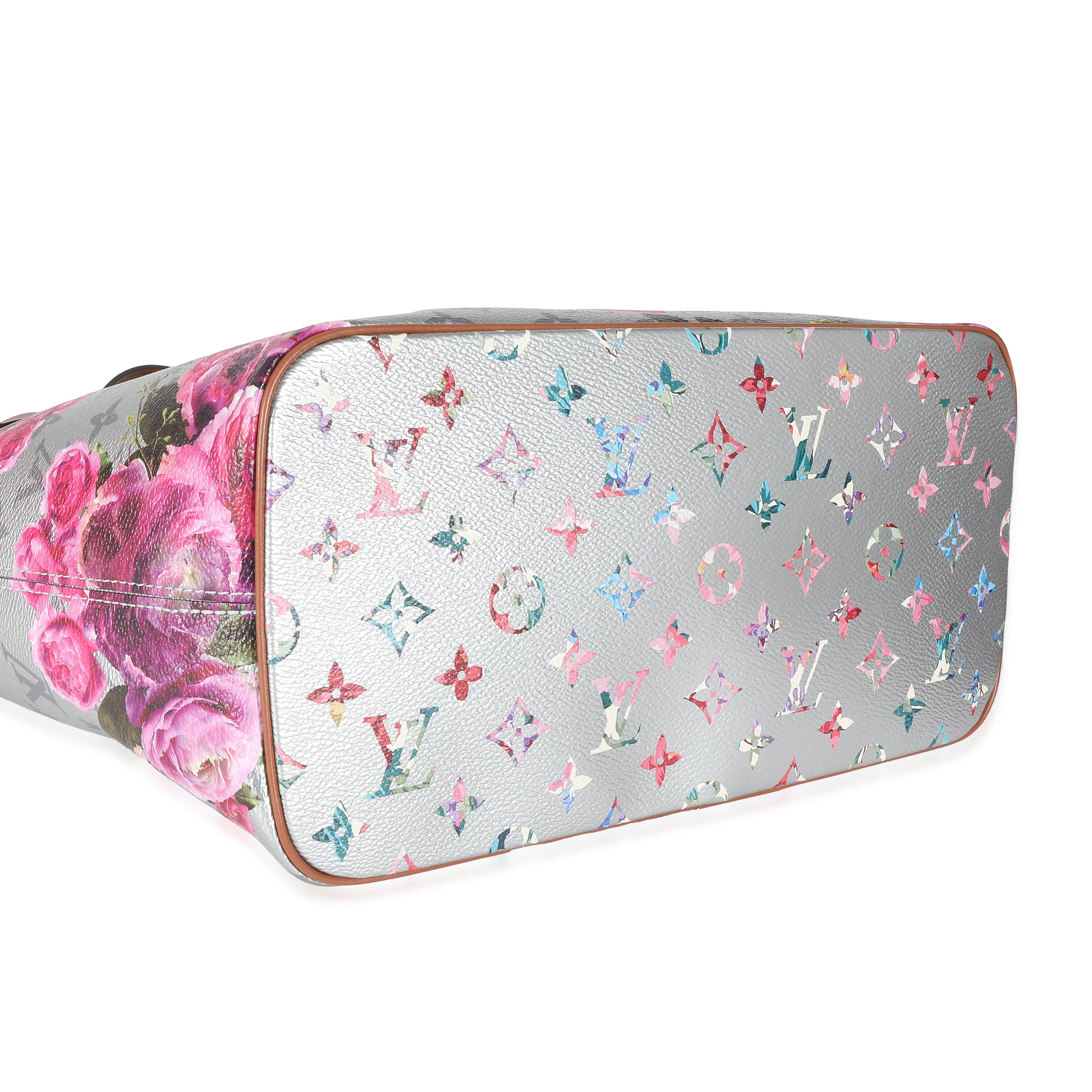 Louis Vuitton Louis Vuitton Silver Monogram Garden Canvas Neverfull MM