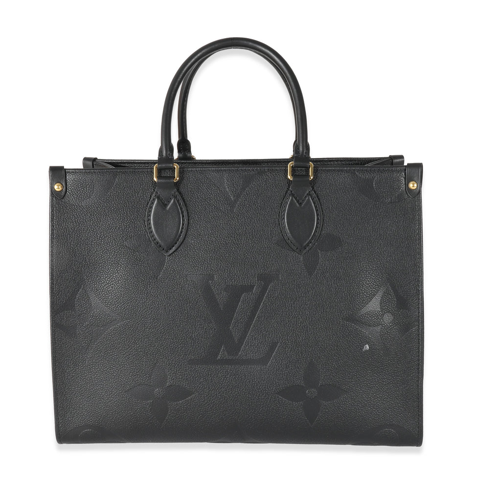Louis Vuitton Louis Vuitton Black Monogram Giant Empreinte Onthego MM