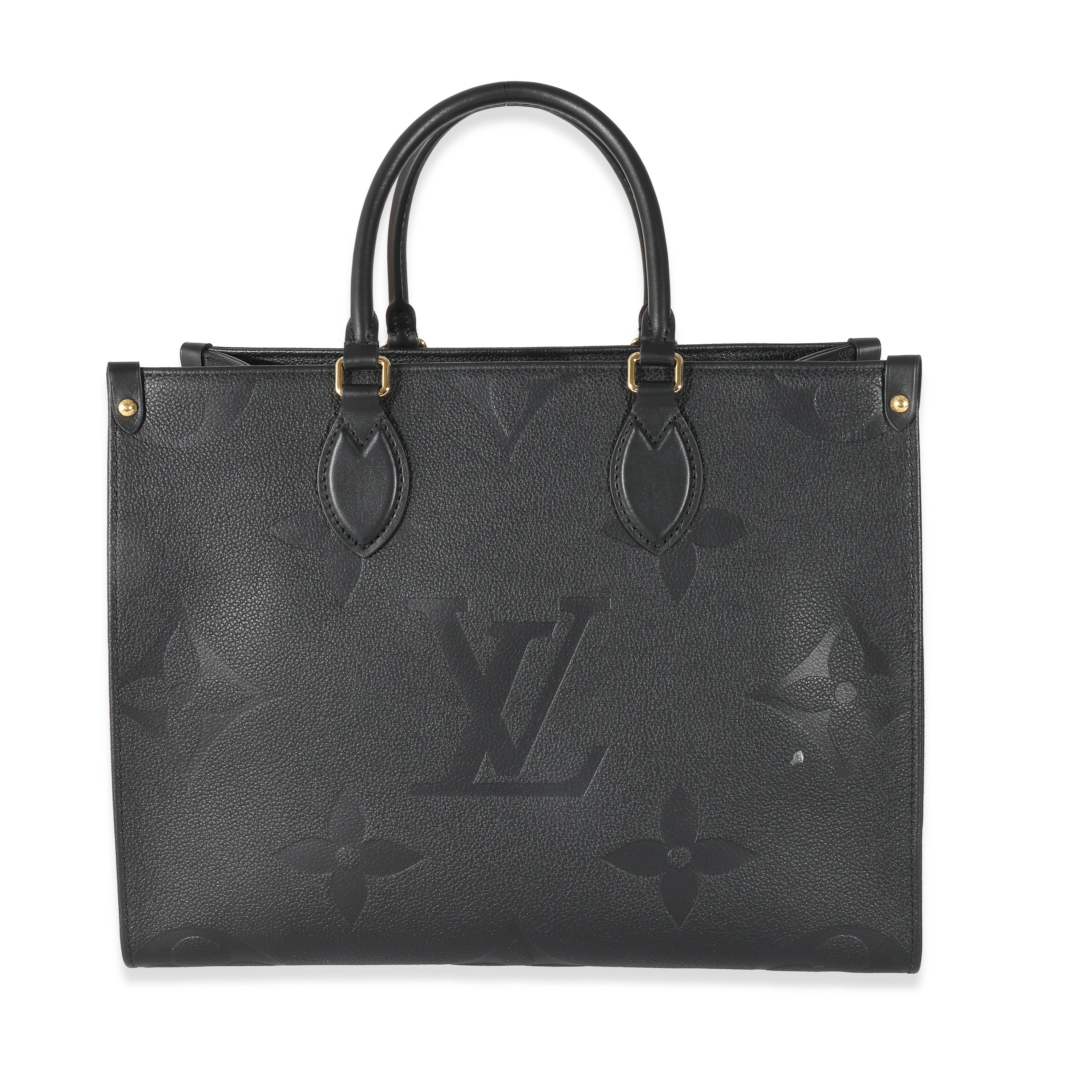 Louis Vuitton Louis Vuitton Black Monogram Giant Empreinte Onthego MM
