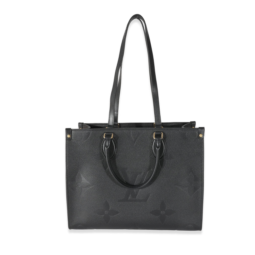 Louis Vuitton Louis Vuitton Black Monogram Giant Empreinte Onthego MM