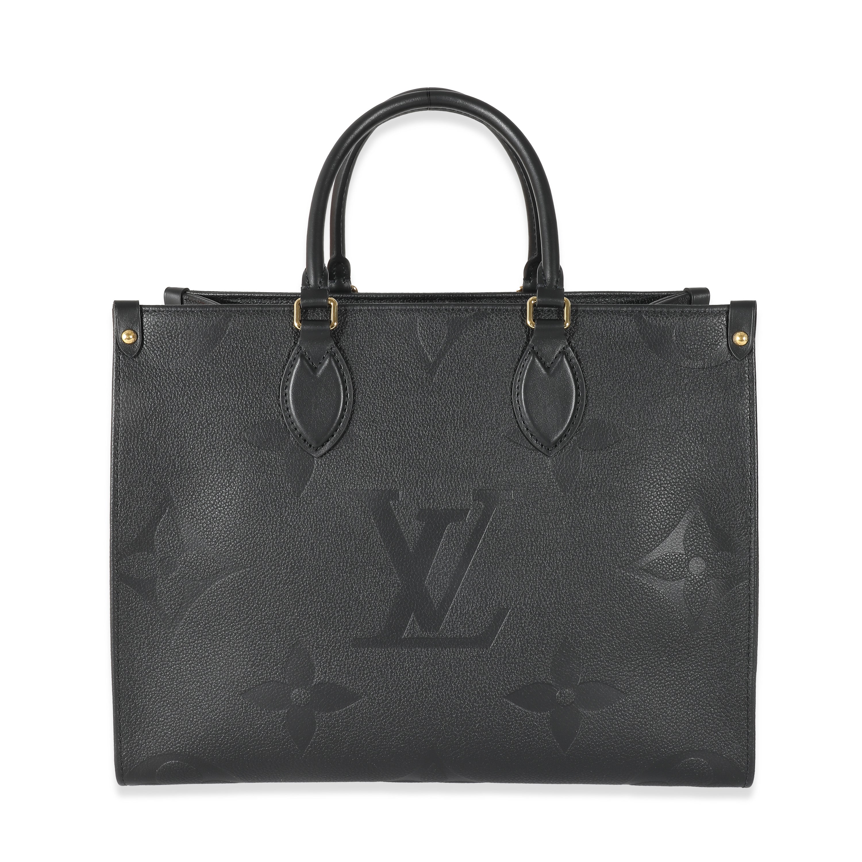 Louis Vuitton Louis Vuitton Black Monogram Giant Empreinte Onthego MM