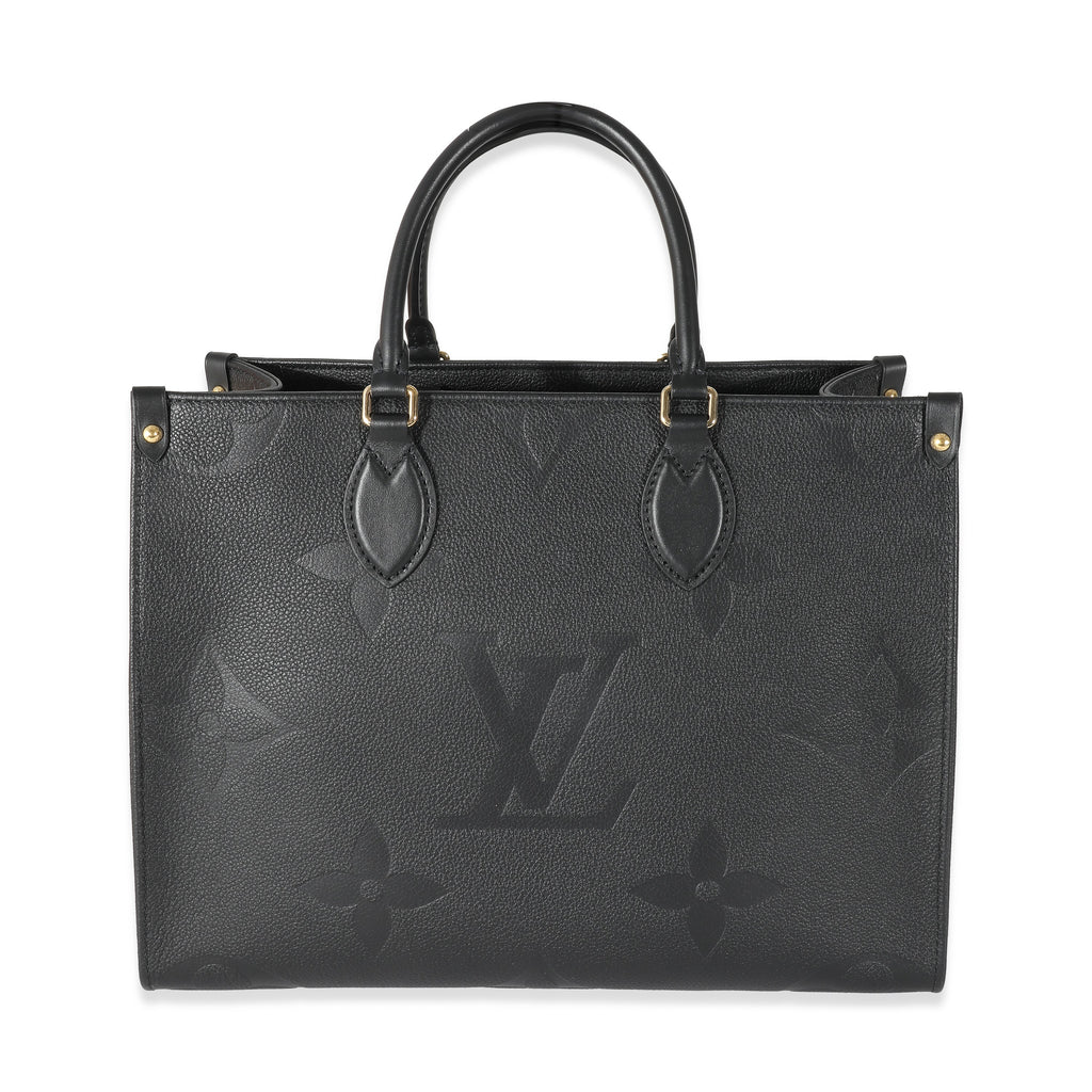 Louis Vuitton Louis Vuitton Black Monogram Giant Empreinte Onthego MM