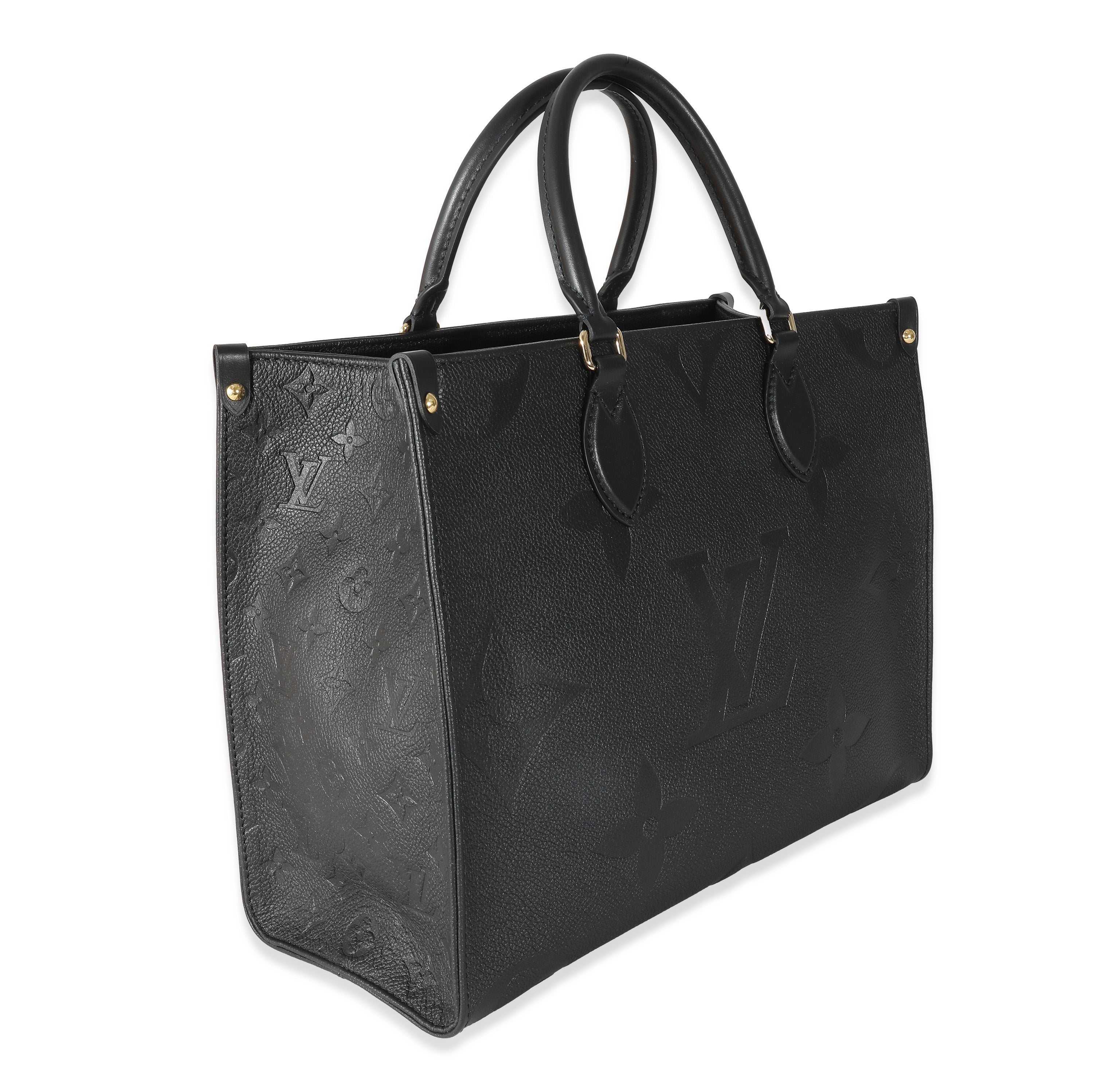 Louis Vuitton Louis Vuitton Black Monogram Giant Empreinte Onthego MM
