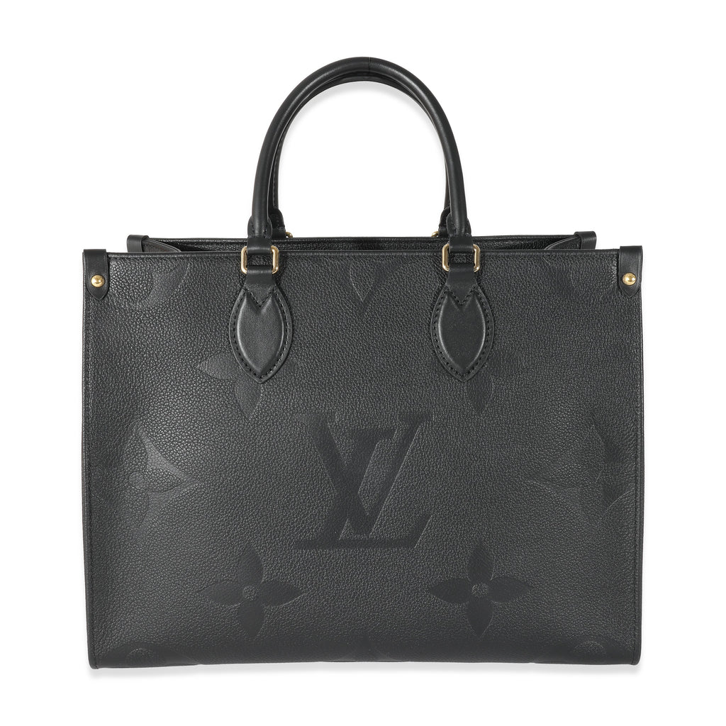 Louis Vuitton Louis Vuitton Black Monogram Giant Empreinte Onthego MM