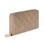 Louis Vuitton Louis Vuitton Taupe Monogram Embossed Lambskin Coussin Zippy Wallet