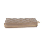 Louis Vuitton Louis Vuitton Taupe Monogram Embossed Lambskin Coussin Zippy Wallet