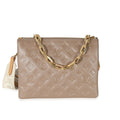 Louis Vuitton Louis Vuitton Taupe Monogram Embossed Lambskin Coussin PM