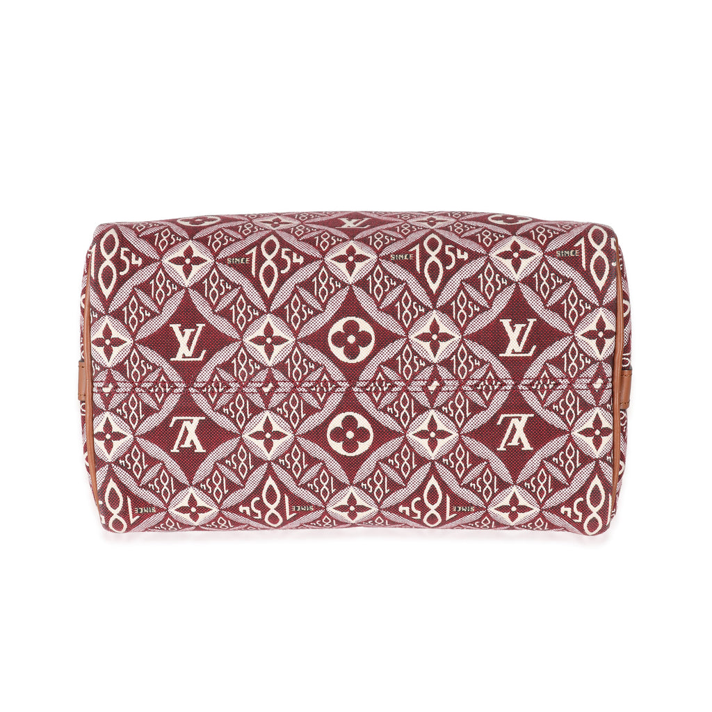 Louis Vuitton Louis Vuitton Bordeaux Jacquard Monogram Since 1854 Speedy Bandoulière 25
