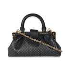 Louis Vuitton Louis Vuitton Black Monogram Embossed Calfskin Nanogram Clutch