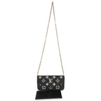 Louis Vuitton Louis Vuitton Black Beige Bicolor Giant Empreinte Félicie Pochette