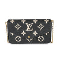 Louis Vuitton Louis Vuitton Black Beige Bicolor Giant Empreinte Félicie Pochette