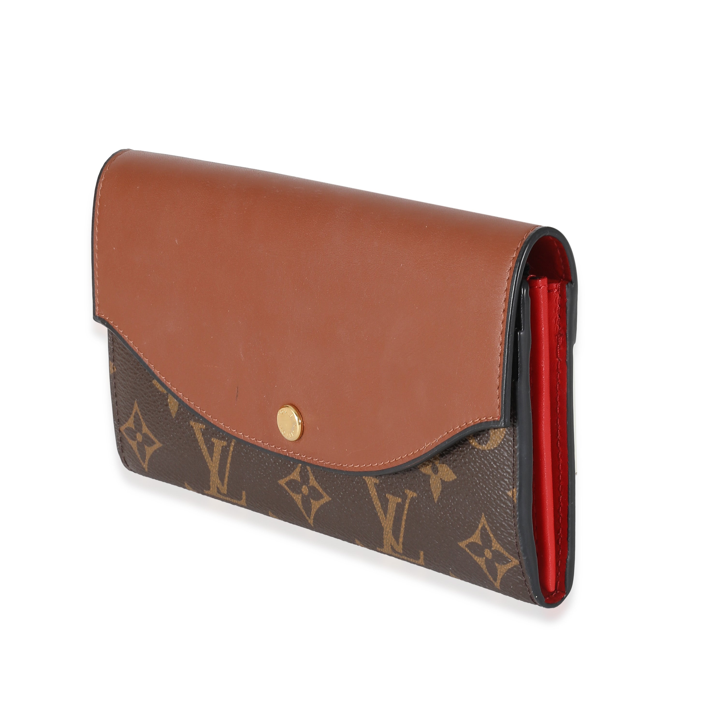 Louis Vuitton Louis Vuitton Marron Monogram Canvas Sarah Tuileries Wallet