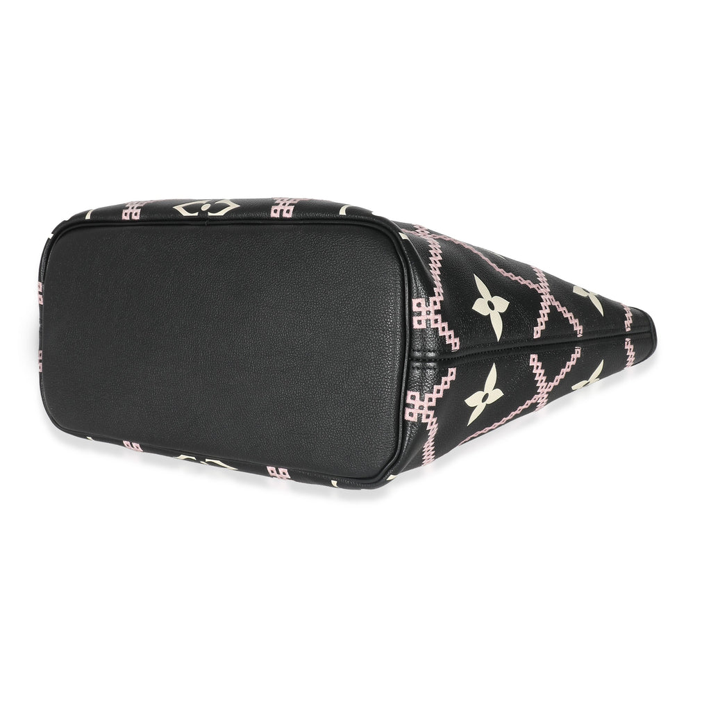 Louis Vuitton Louis Vuitton Black Monogram Empreinte Broderies Neverfull MM