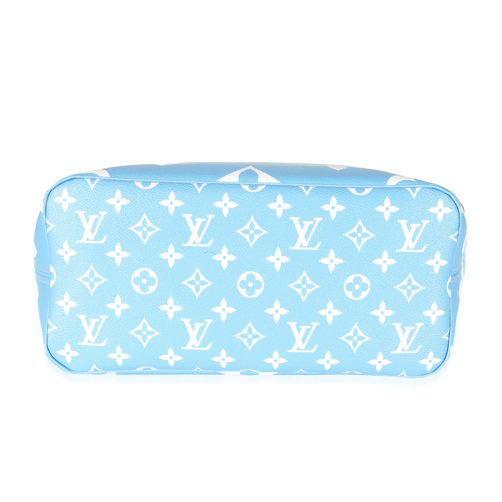 Louis Vuitton Louis Vuitton Blue Giant Monogram Canvas By The Pool Neverfull MM