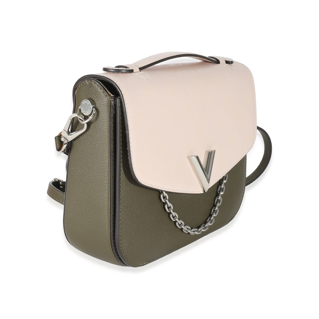 Louis Vuitton Louis Vuitton Khaki Pink Monogram Calfskin Very Messenger