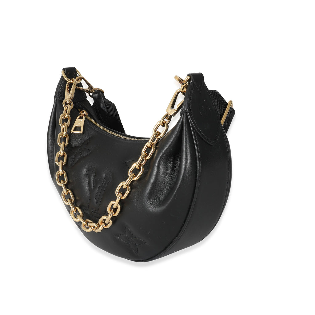 Louis Vuitton Louis Vuitton Black Calfskin Bubblegram Over The Moon