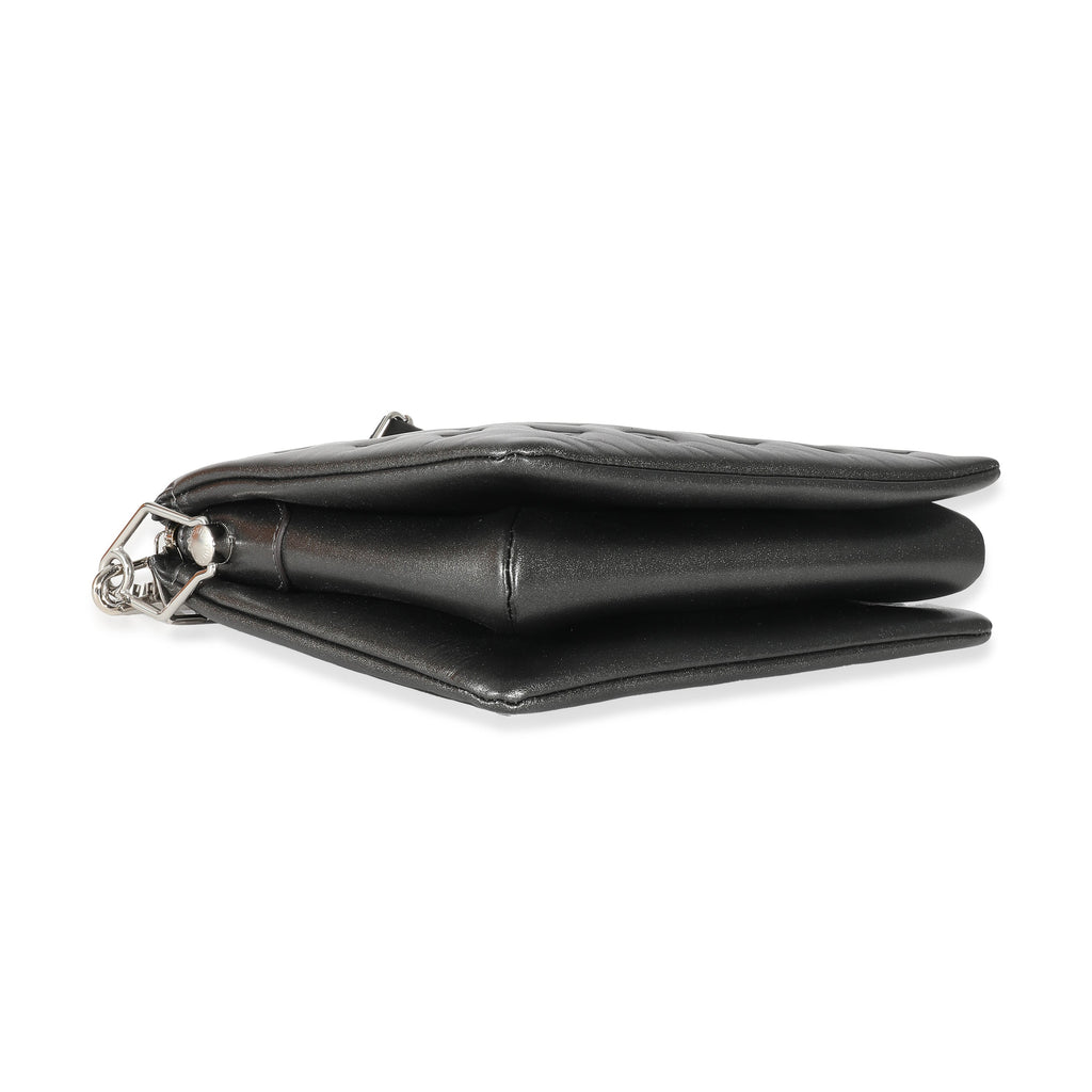 Louis Vuitton Louis Vuitton Anthracite Lambskin Embossed Monogram Coussin PM