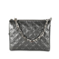 Louis Vuitton Louis Vuitton Anthracite Lambskin Embossed Monogram Coussin PM