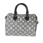 Louis Vuitton Louis Vuitton Black Monogram Denim Jacquard Speedy Bandouliere 25
