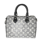 Louis Vuitton Louis Vuitton Black Monogram Denim Jacquard Speedy Bandouliere 25